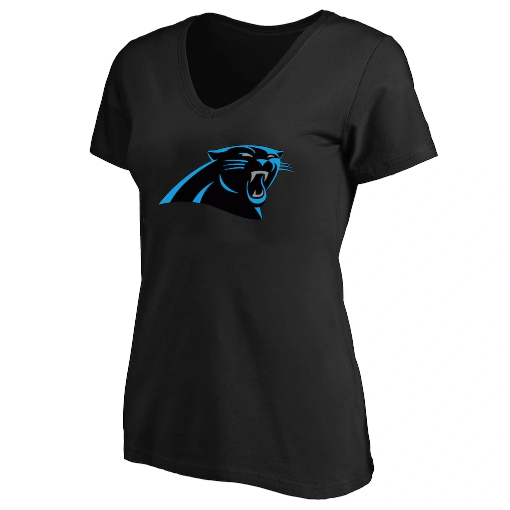 Women's Carolina Panthers Bryce Young Black Plus Size Fair Catch Name & Number Scoop Neck T-Shirt