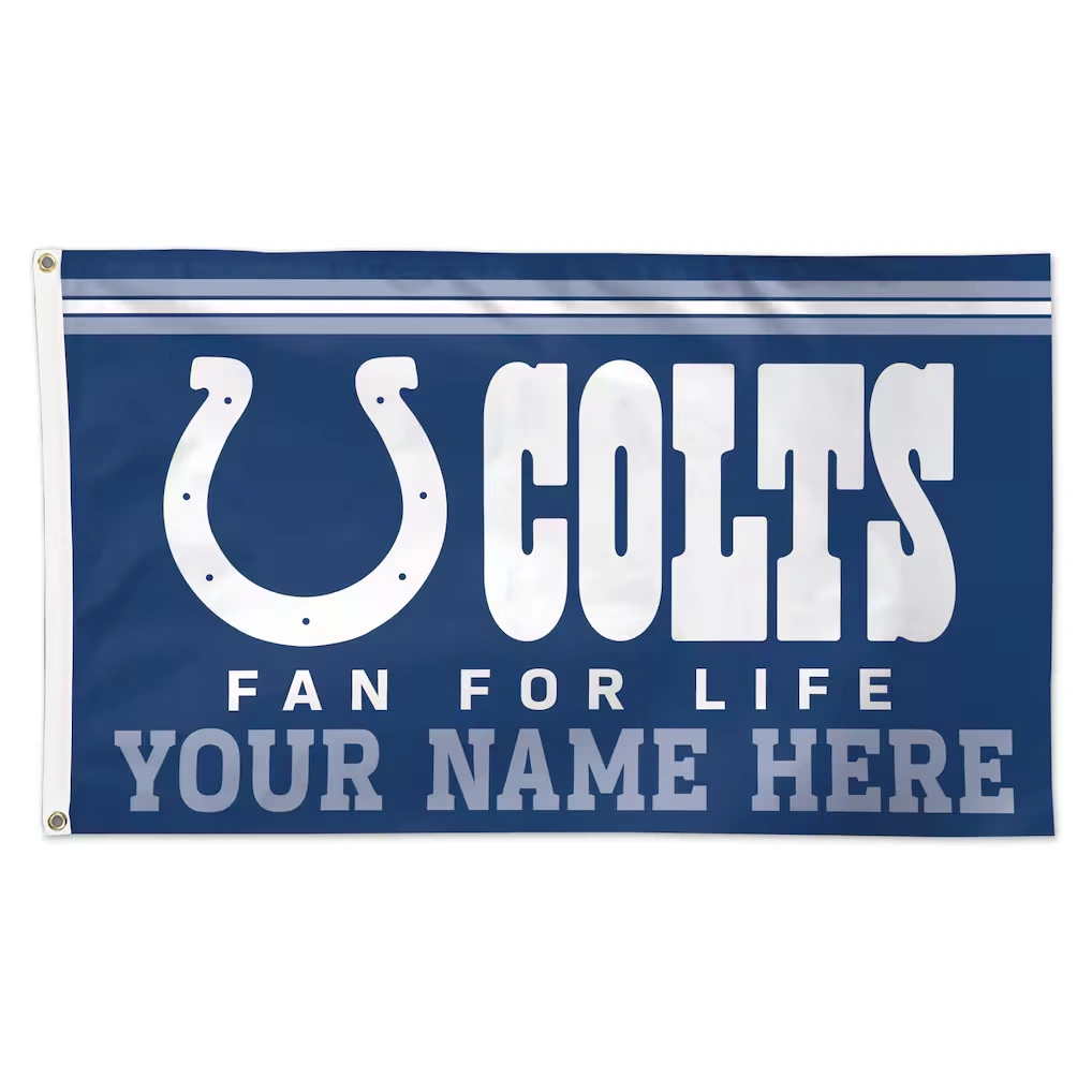 Indianapolis Colts WinCraft 3' x 5' One-Sided Deluxe Personalized Flag