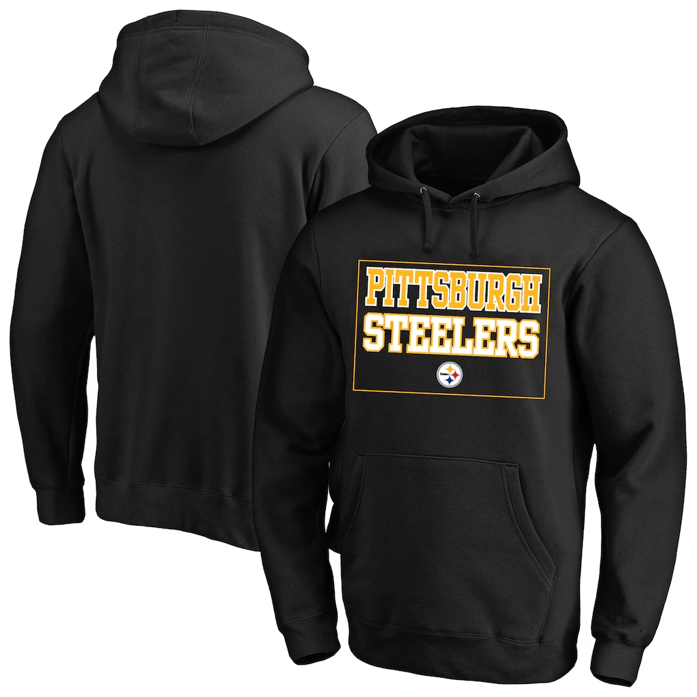Men's Pittsburgh Steelers Fanatics Black Big & Tall Fleece Hoodie