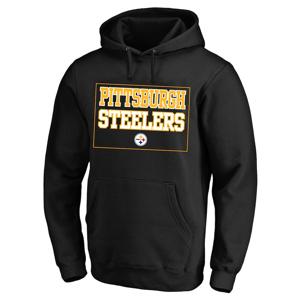 Men's Pittsburgh Steelers Fanatics Black Big & Tall Fleece Hoodie