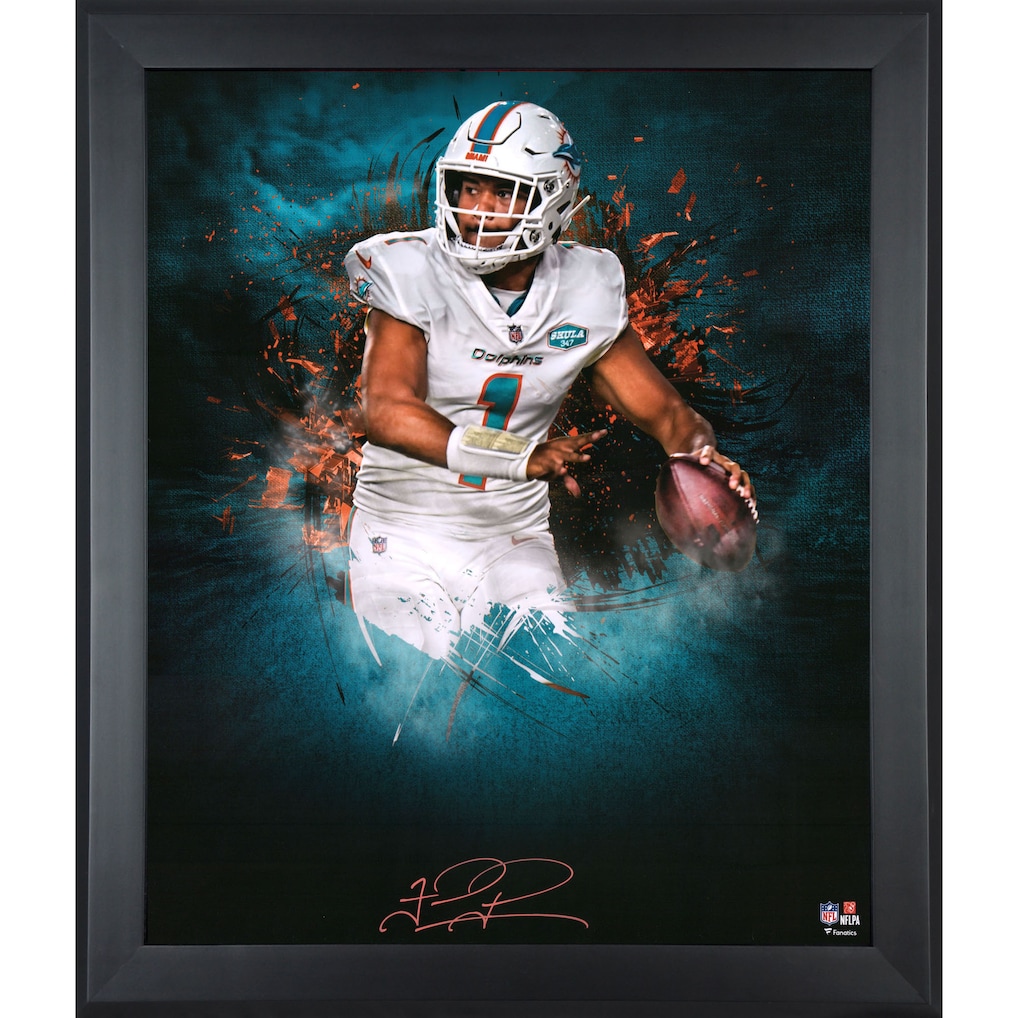 Autographed Miami Dolphins Tua Tagovailoa Fanatics Authentic Framed 20" x 24" In Focus Photograph