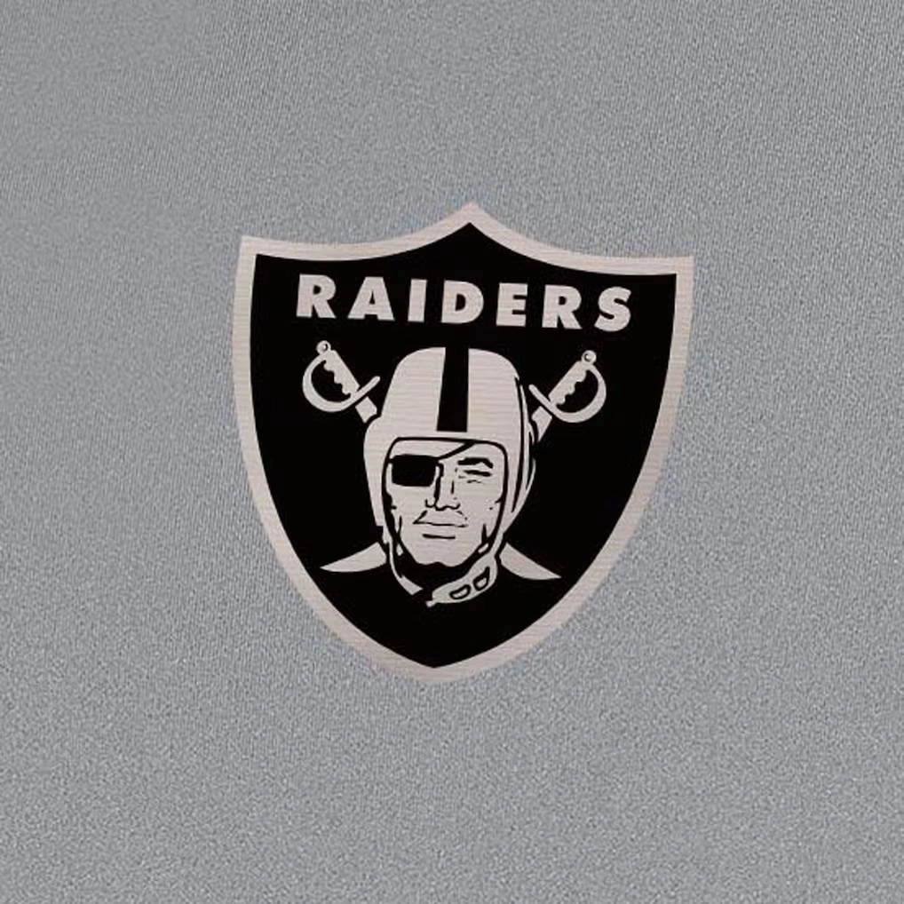 Men's Las Vegas Raiders Antigua Gray Insider Quarter-Zip Jacket