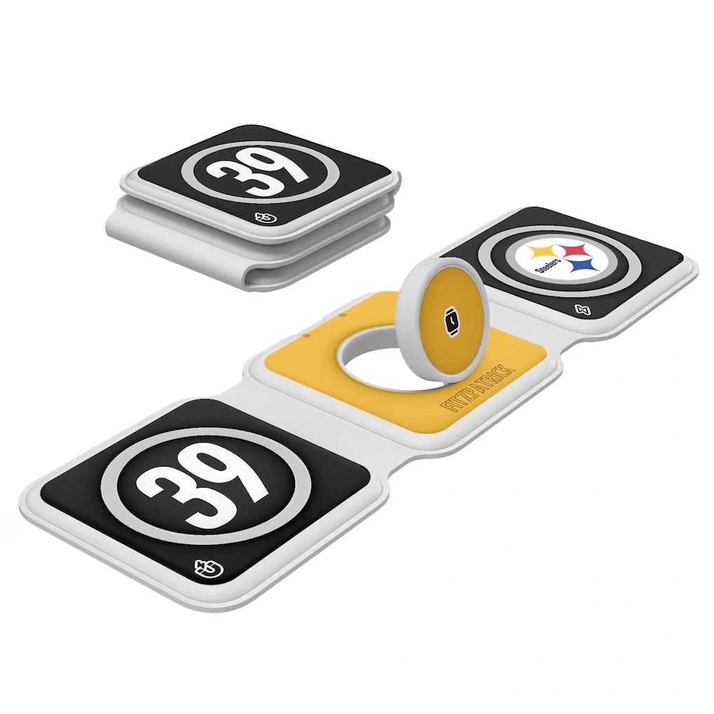 Pittsburgh Steelers Minkah Fitzpatrick Keyscaper 3-in-1 Foldable Charger