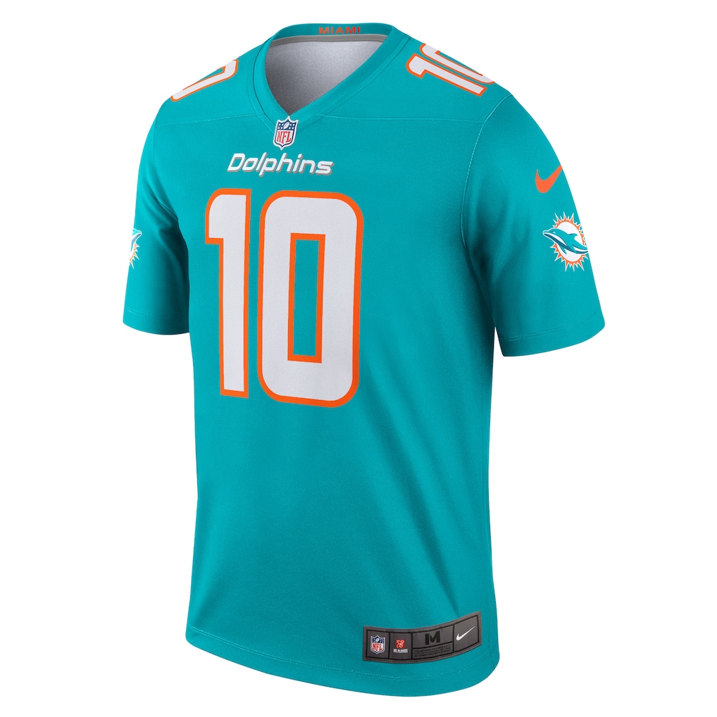Men's Miami Dolphins Tyreek Hill Nike Aqua Legend Player Performance Top