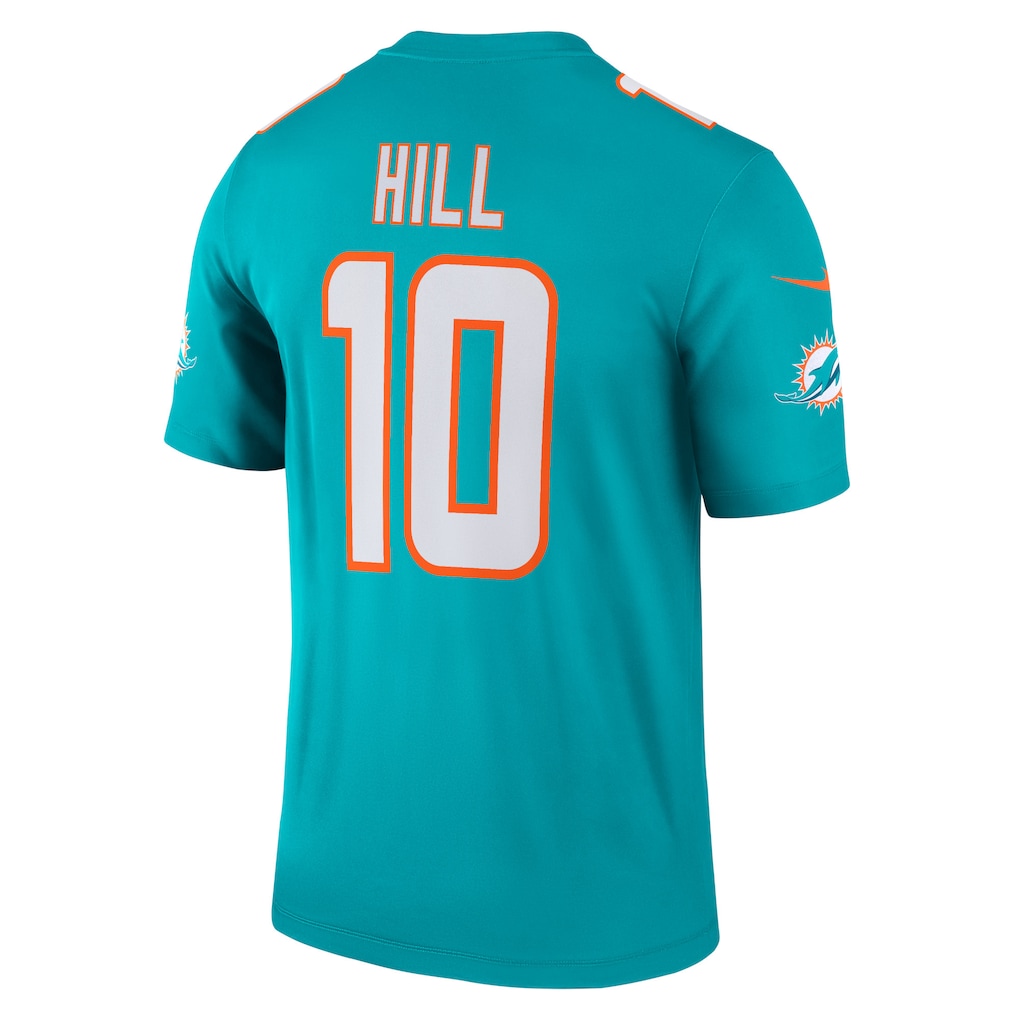 Men's Miami Dolphins Tyreek Hill Nike Aqua Legend Player Performance Top