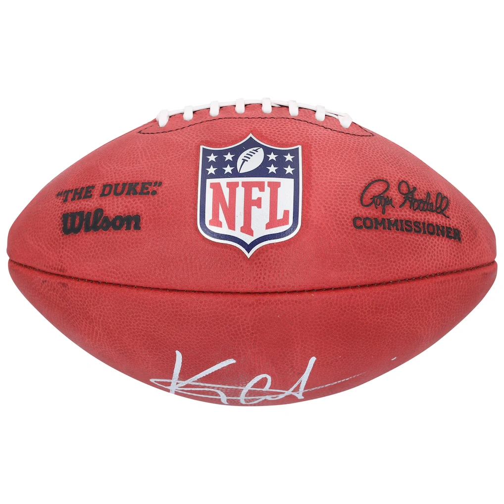 Keon Coleman Buffalo Bills Autographed Fanatics Authentic Wilson Duke Full Color Football