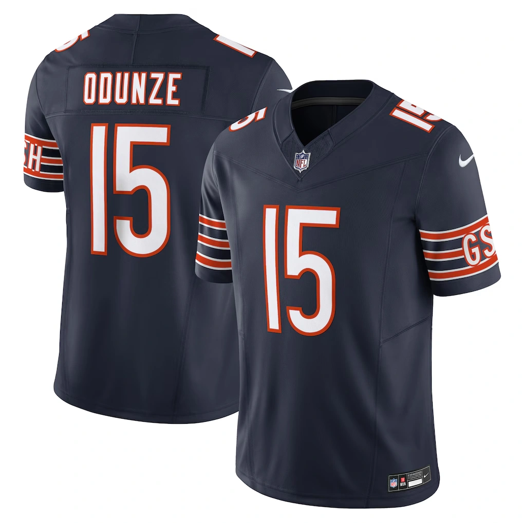 Men's Chicago Bears Rome Odunze Nike Navy Vapor F.U.S.E. Limited Jersey