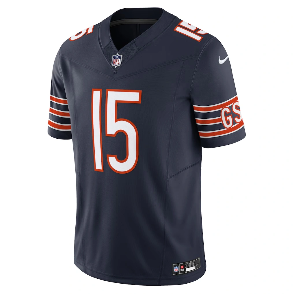 Men's Chicago Bears Rome Odunze Nike Navy Vapor F.U.S.E. Limited Jersey