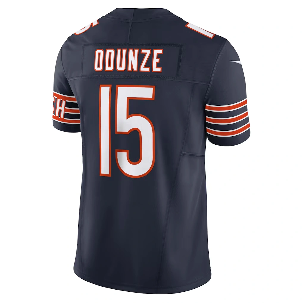 Men's Chicago Bears Rome Odunze Nike Navy Vapor F.U.S.E. Limited Jersey