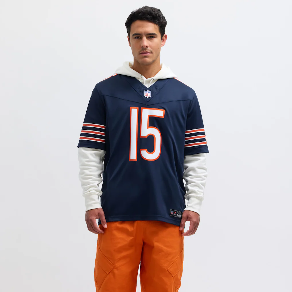 Men's Chicago Bears Rome Odunze Nike Navy Vapor F.U.S.E. Limited Jersey