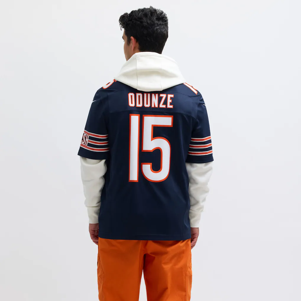 Men's Chicago Bears Rome Odunze Nike Navy Vapor F.U.S.E. Limited Jersey