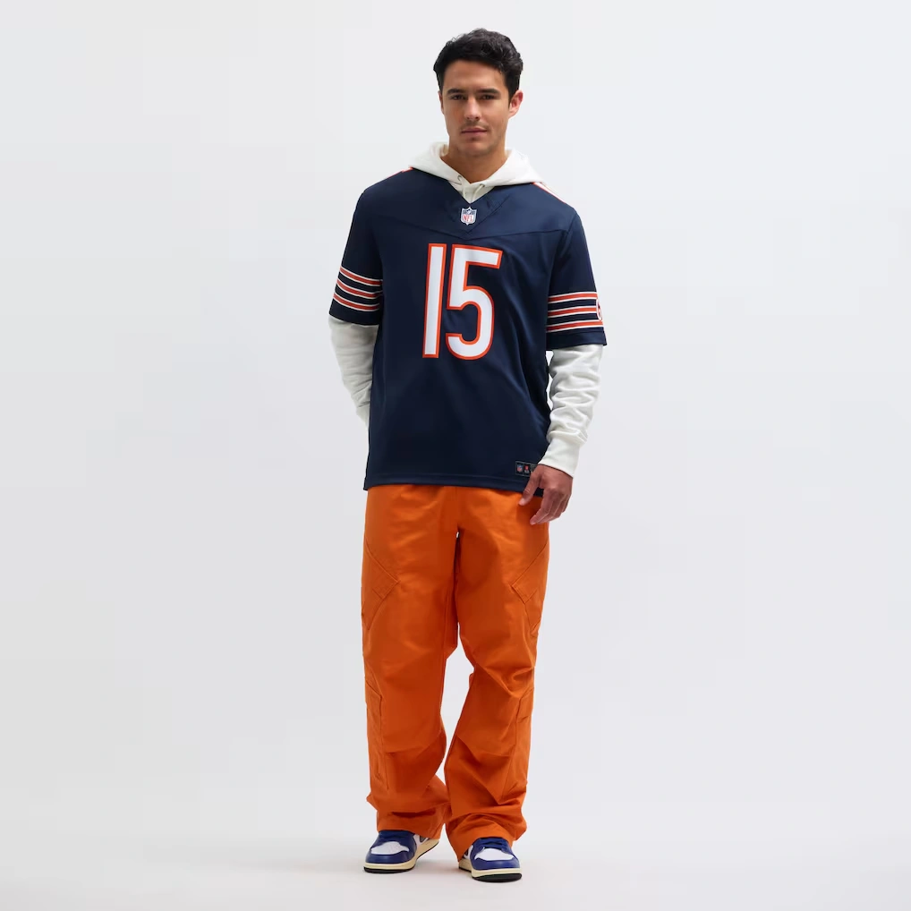 Men's Chicago Bears Rome Odunze Nike Navy Vapor F.U.S.E. Limited Jersey