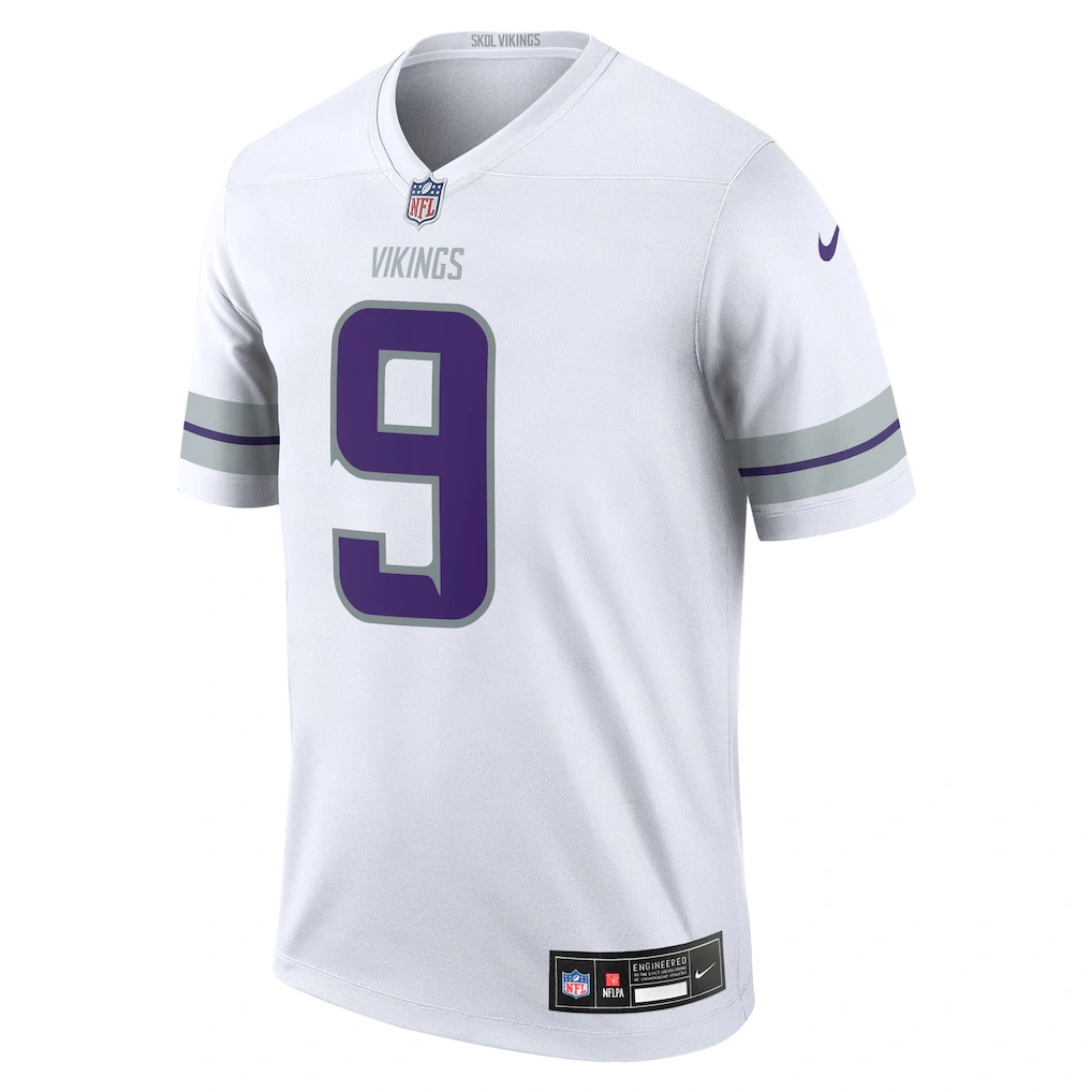Men's Minnesota Vikings J.J. McCarthy Nike White Legend Player Performance Top