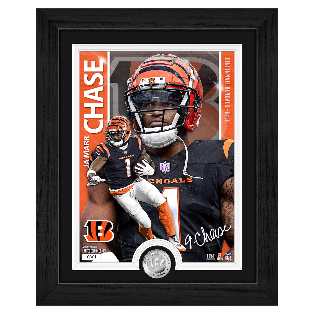 Cincinnati Bengals Ja'Marr Chase Highland Mint Silver Coin Photo Mint