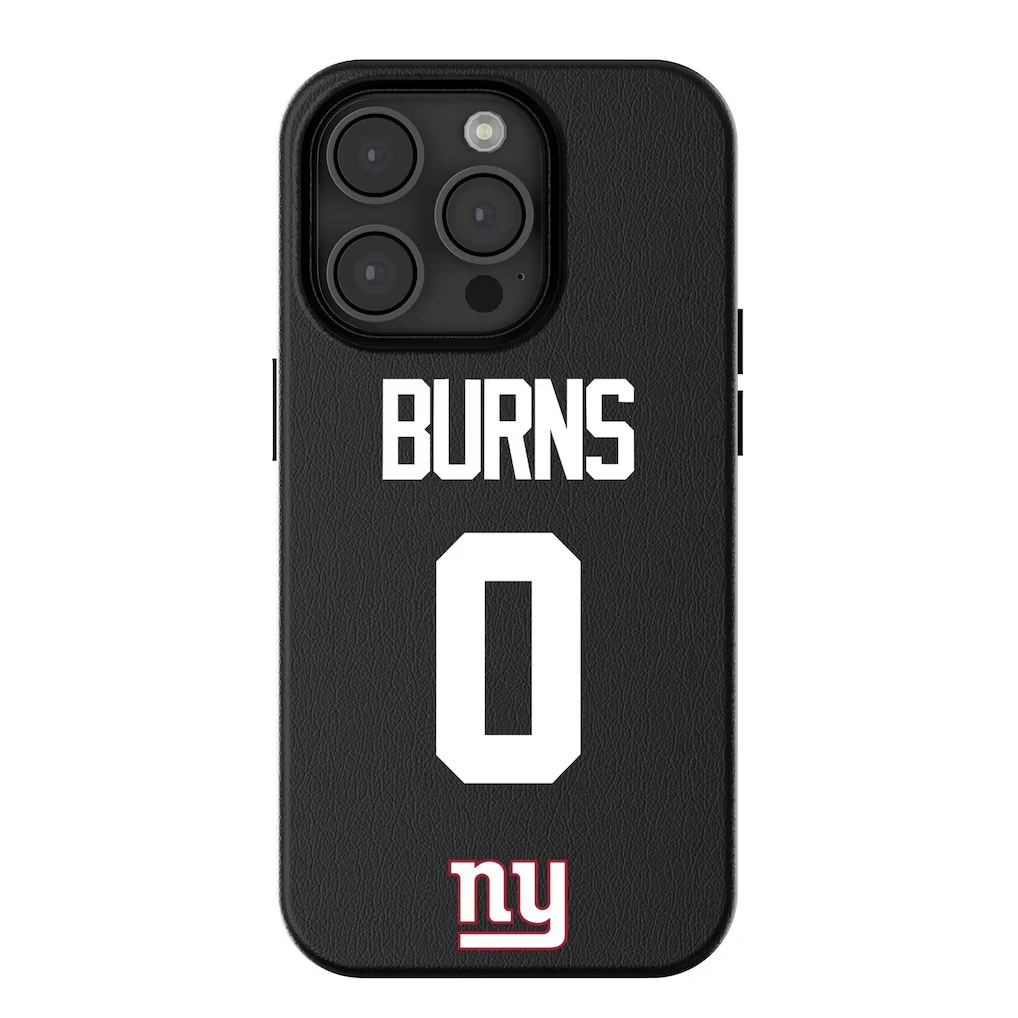 New York Giants Brian Burns Keyscaper Black iPhone Magnetic Bump Case