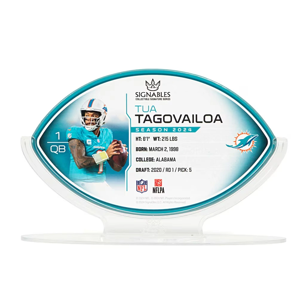 Miami Dolphins Tua Tagovailoa Signables NFL 2024 Collectible