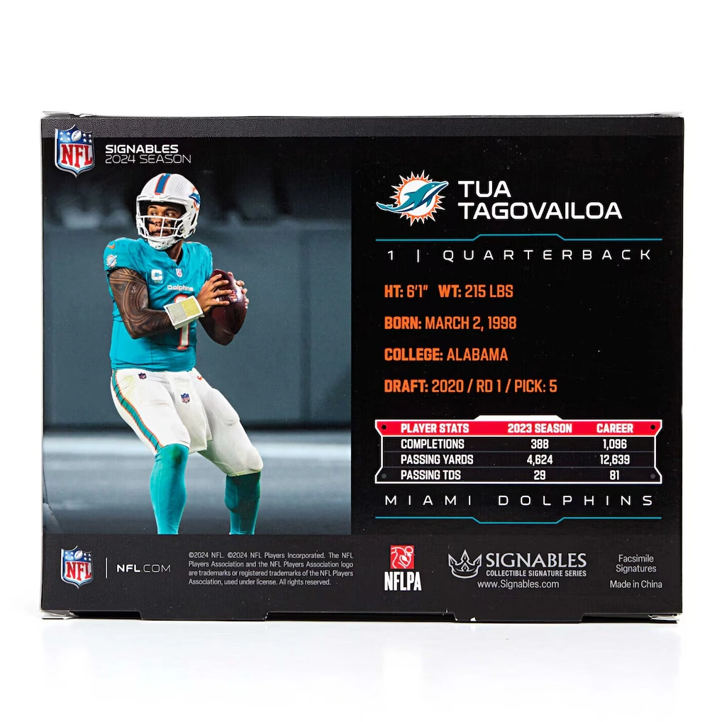 Miami Dolphins Tua Tagovailoa Signables NFL 2024 Collectible