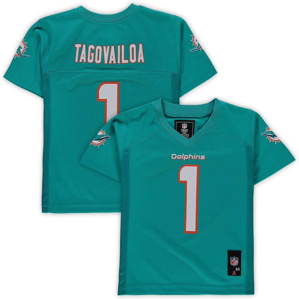 Preschool Miami Dolphins Tua Tagovailoa Aqua Replica Player Jersey