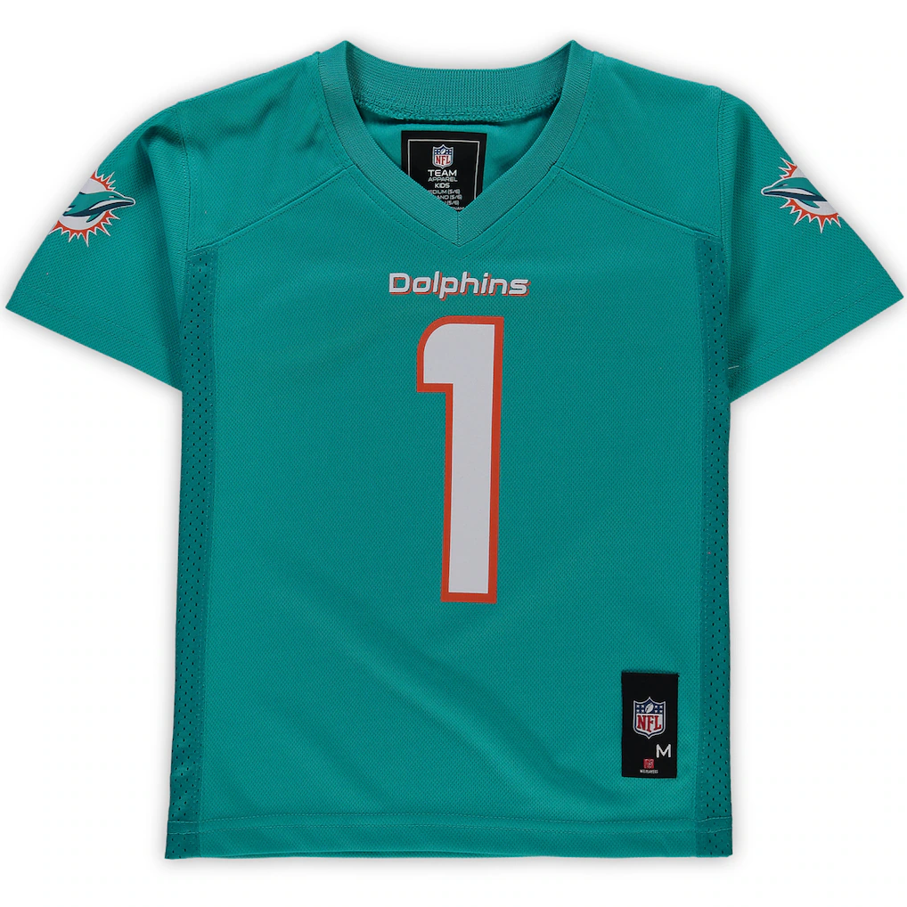 Preschool Miami Dolphins Tua Tagovailoa Aqua Replica Player Jersey