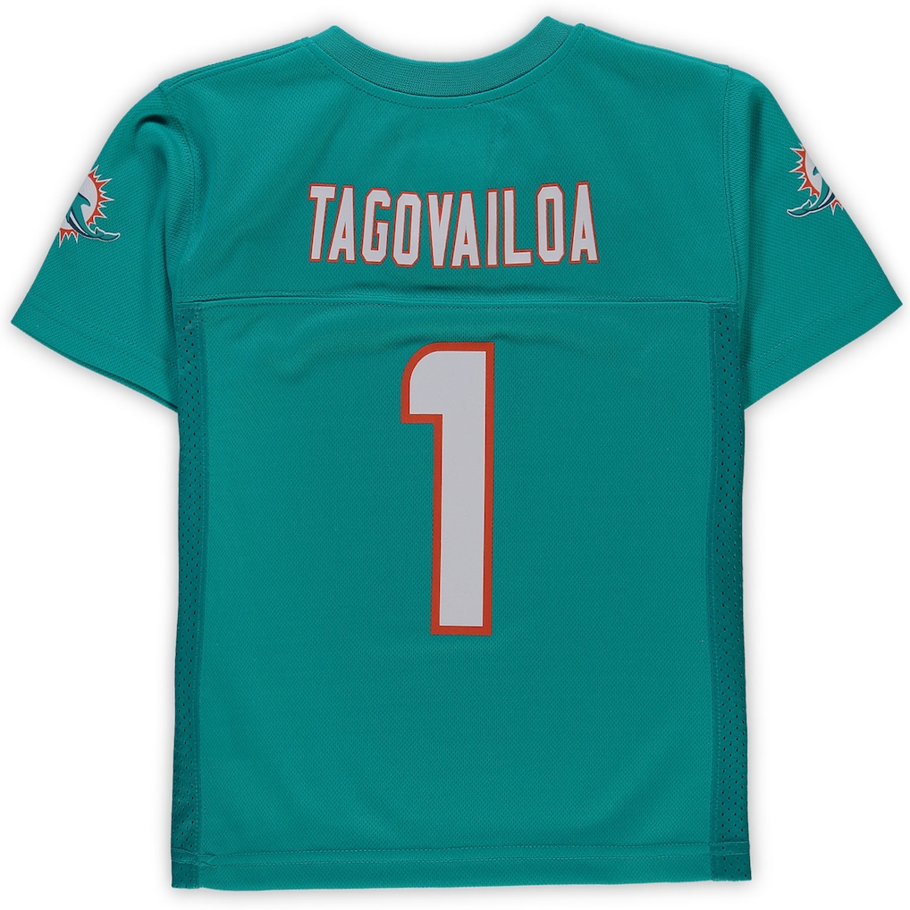 Preschool Miami Dolphins Tua Tagovailoa Aqua Replica Player Jersey