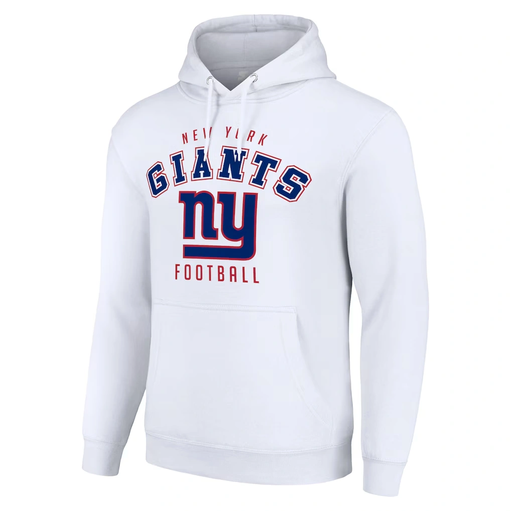 Unisex New York Giants Starter White Logo Pullover Hoodie