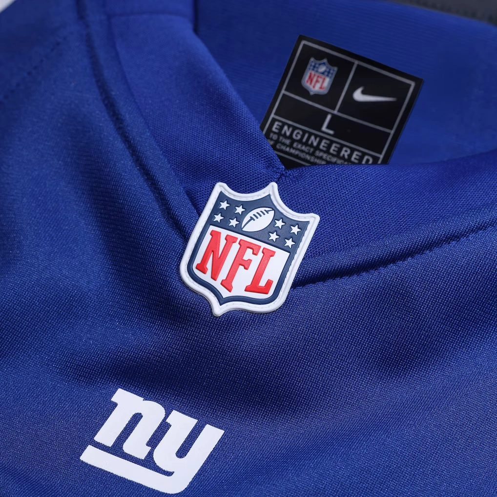 Men's New York Giants Malik Nabers Nike Royal Player Game Jersey