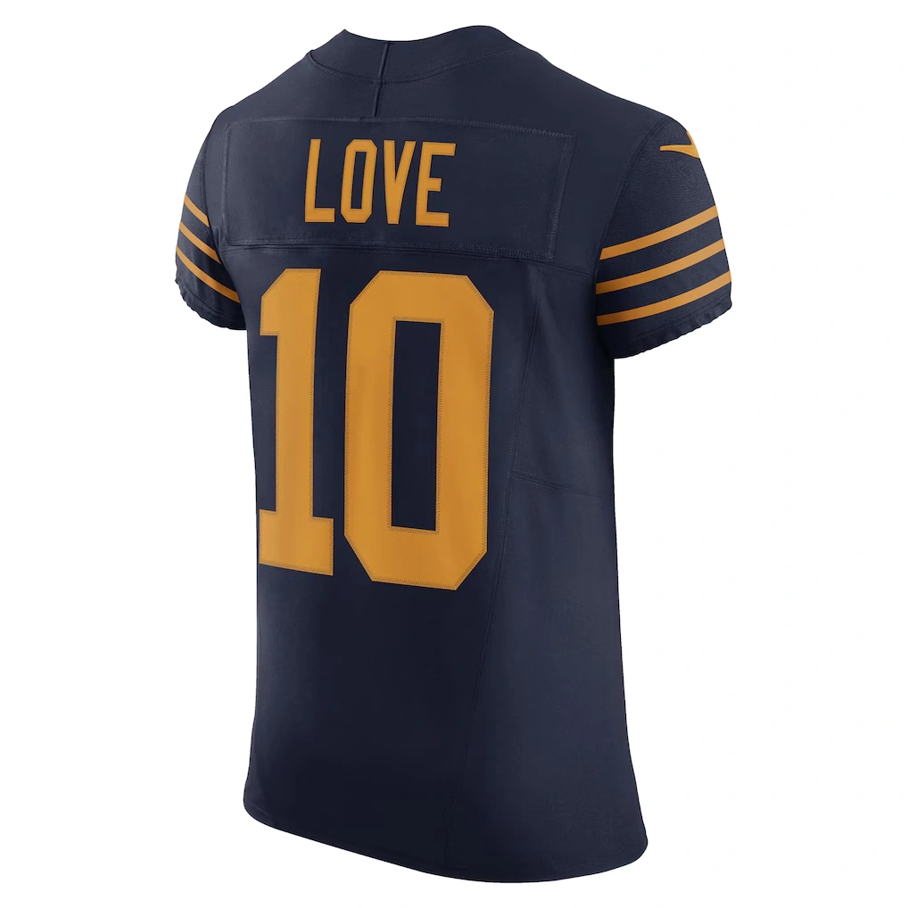 Men's Green Bay Packers Jordan Love Nike Navy The 1923 Classic Vapor F.U.S.E. Elite Jersey