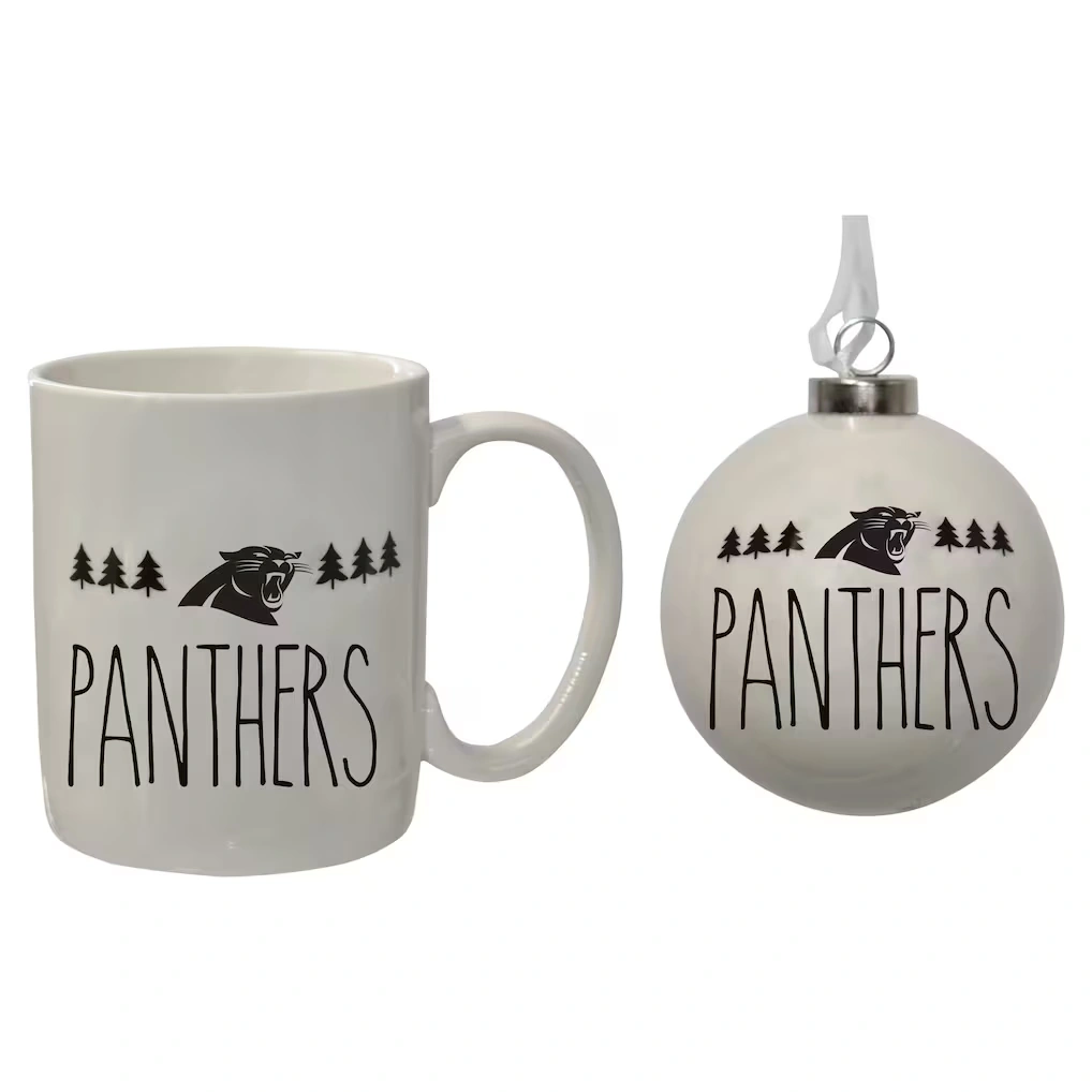 Carolina Panthers The Memory Company Holiday Ornament & Mug Set
