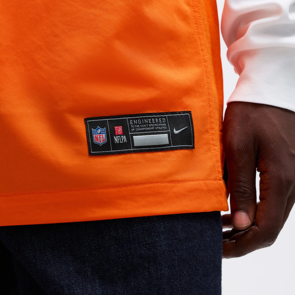 Men's Denver Broncos Bo Nix Nike Orange Player Game Jersey