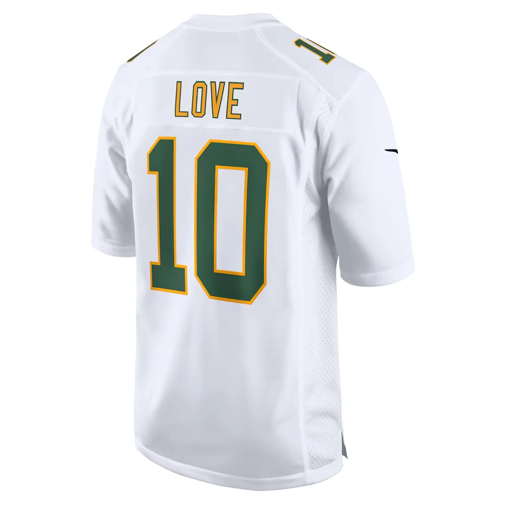 Men's Green Bay Packers Jordan Love Nike White Fashion Game Jersey 3 Men's Green Bay Packers Jordan Love Nike White Fashion Game Jersey