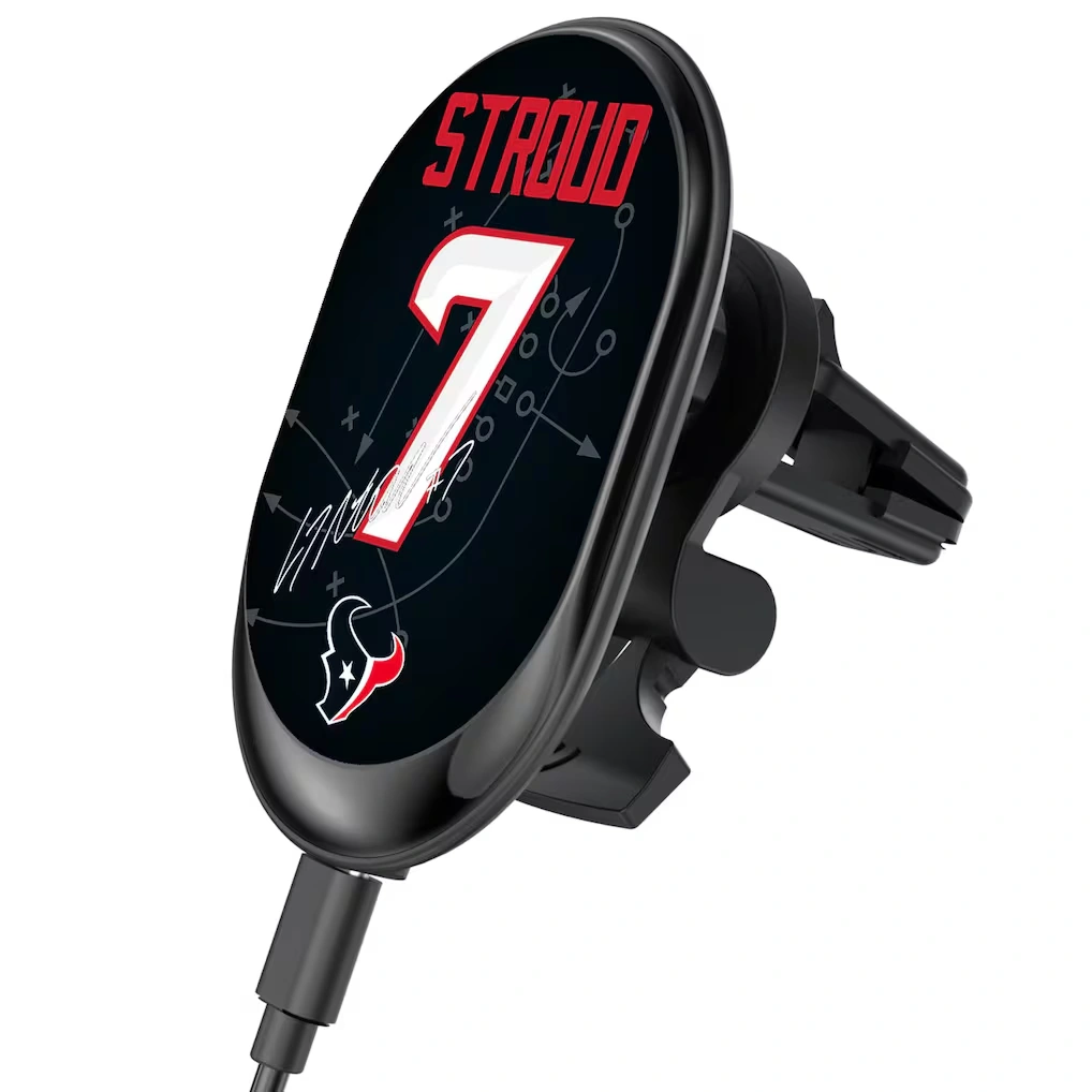 Houston Texans C.J. Stroud Keyscaper Wireless Magnetic Car Charger