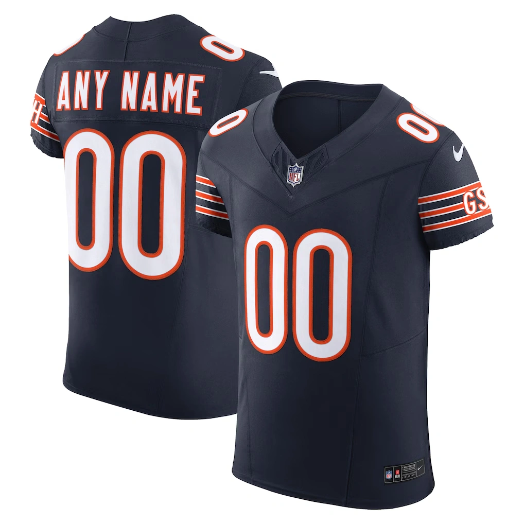 Men's Chicago Bears Nike Navy Vapor F.U.S.E. Elite Custom Jersey
