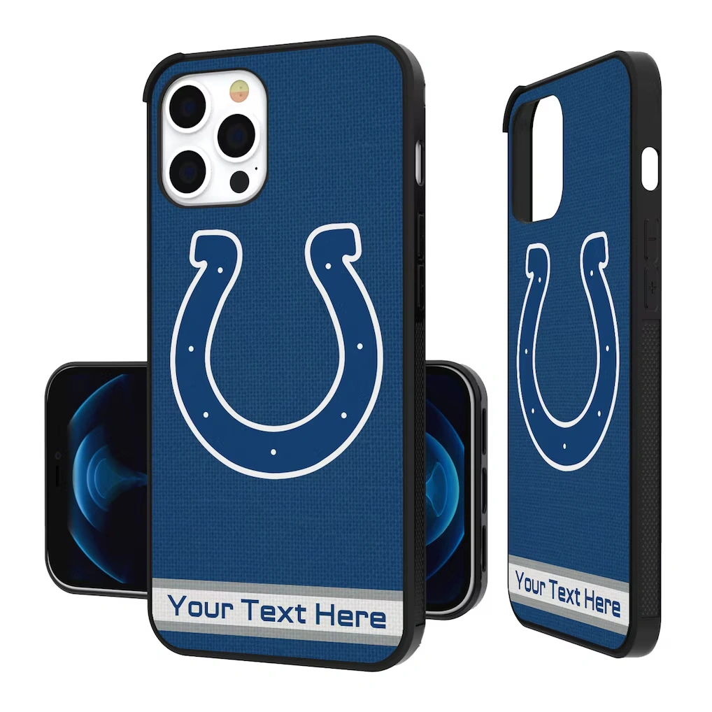 Indianapolis Colts Personalized Stripe Design iPhone Bump Case