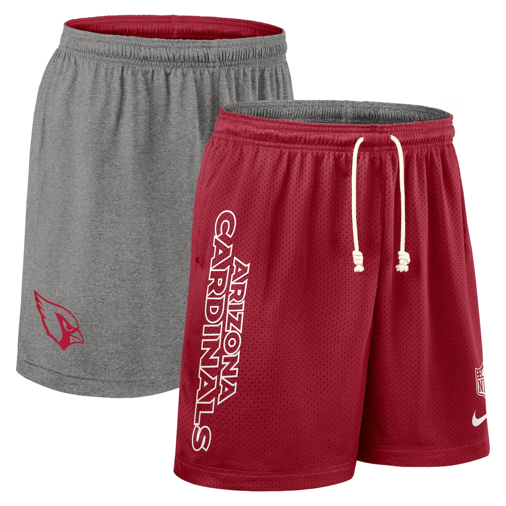 Men's Arizona Cardinals Nike Cardinal Sideline Reversible Dri-FIT Shorts