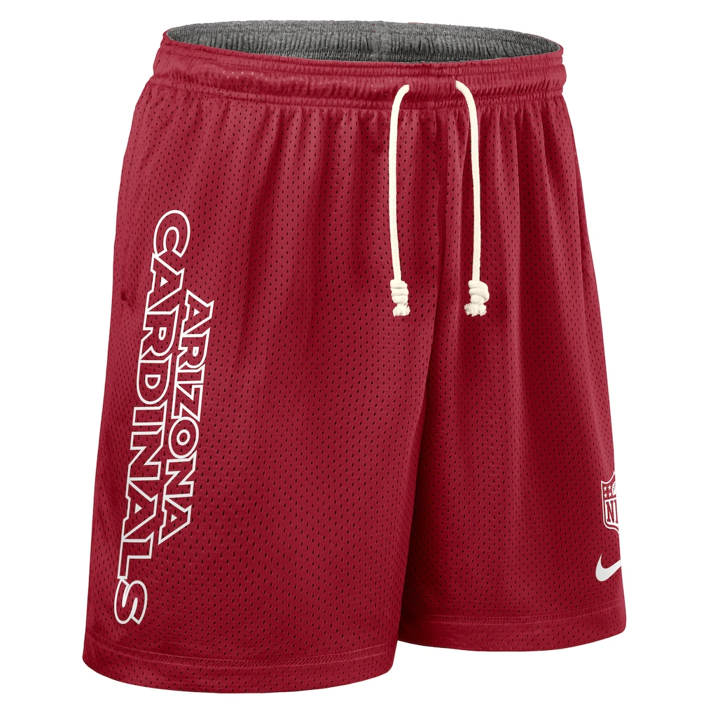 Men's Arizona Cardinals Nike Cardinal Sideline Reversible Dri-FIT Shorts