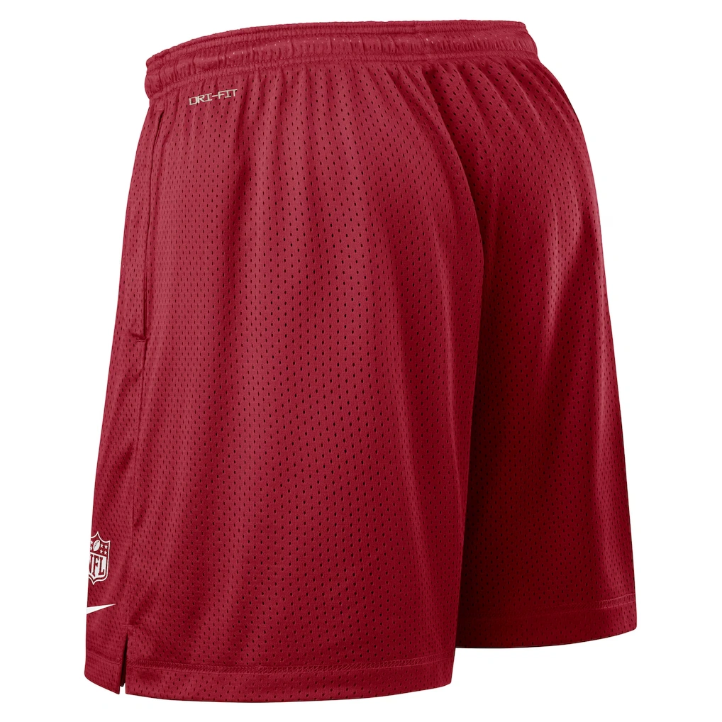 Men's Arizona Cardinals Nike Cardinal Sideline Reversible Dri-FIT Shorts 3 Men's Arizona Cardinals Nike Cardinal Sideline Reversible Dri-FIT Shorts