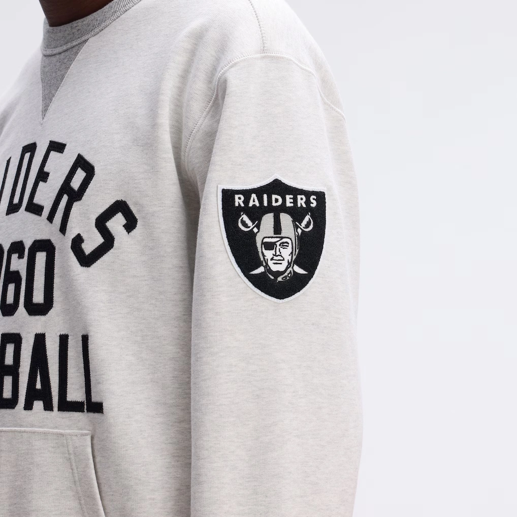 Las Vegas Raiders Fanatics Heather Gray IconicFleece Pocket Sweatshirt