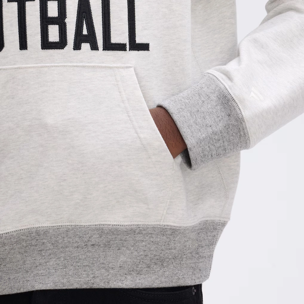 Las Vegas Raiders Fanatics Heather Gray IconicFleece Pocket Sweatshirt