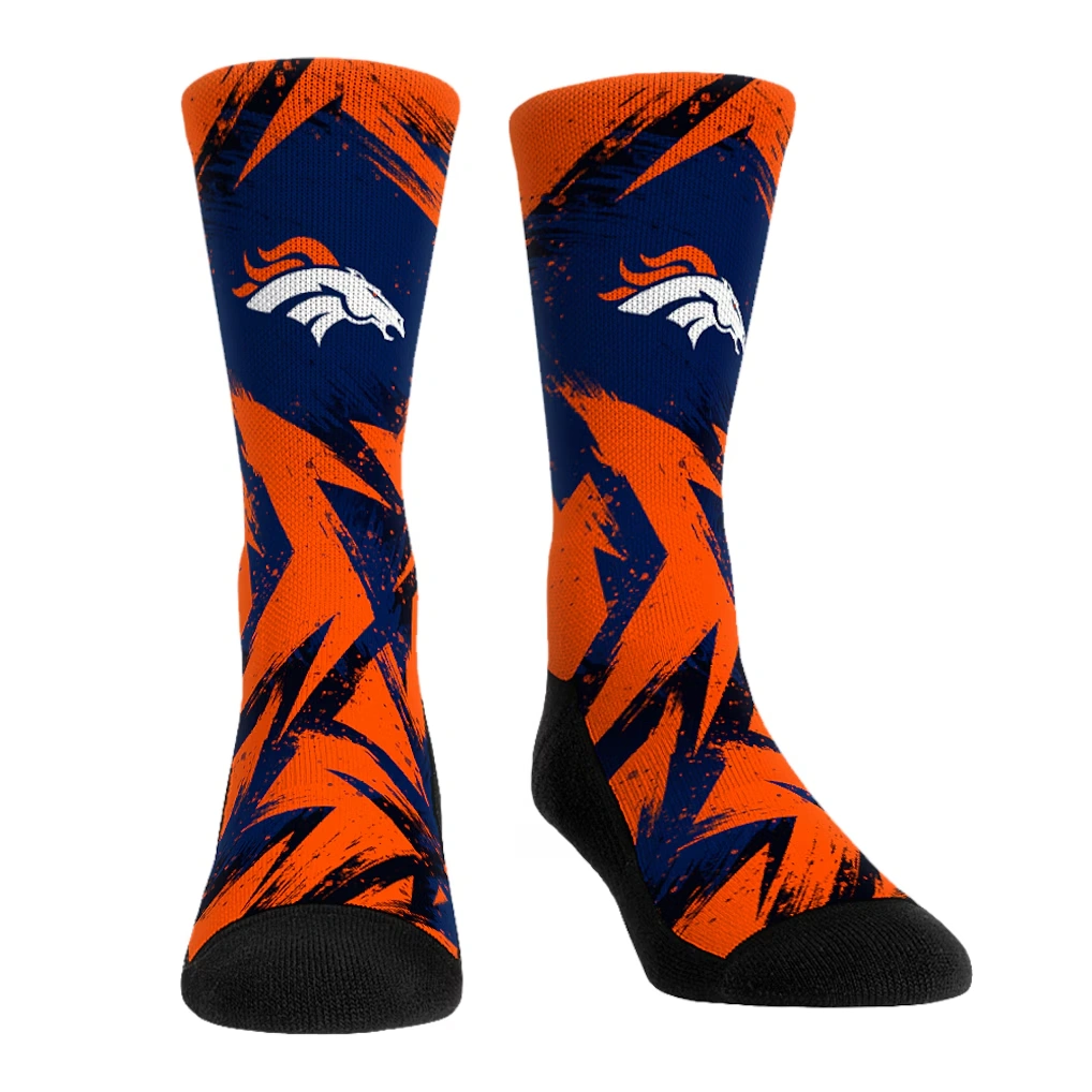 Unisex Denver Broncos Rock Em Socks Gameday Two-Pack Crew Socks Set