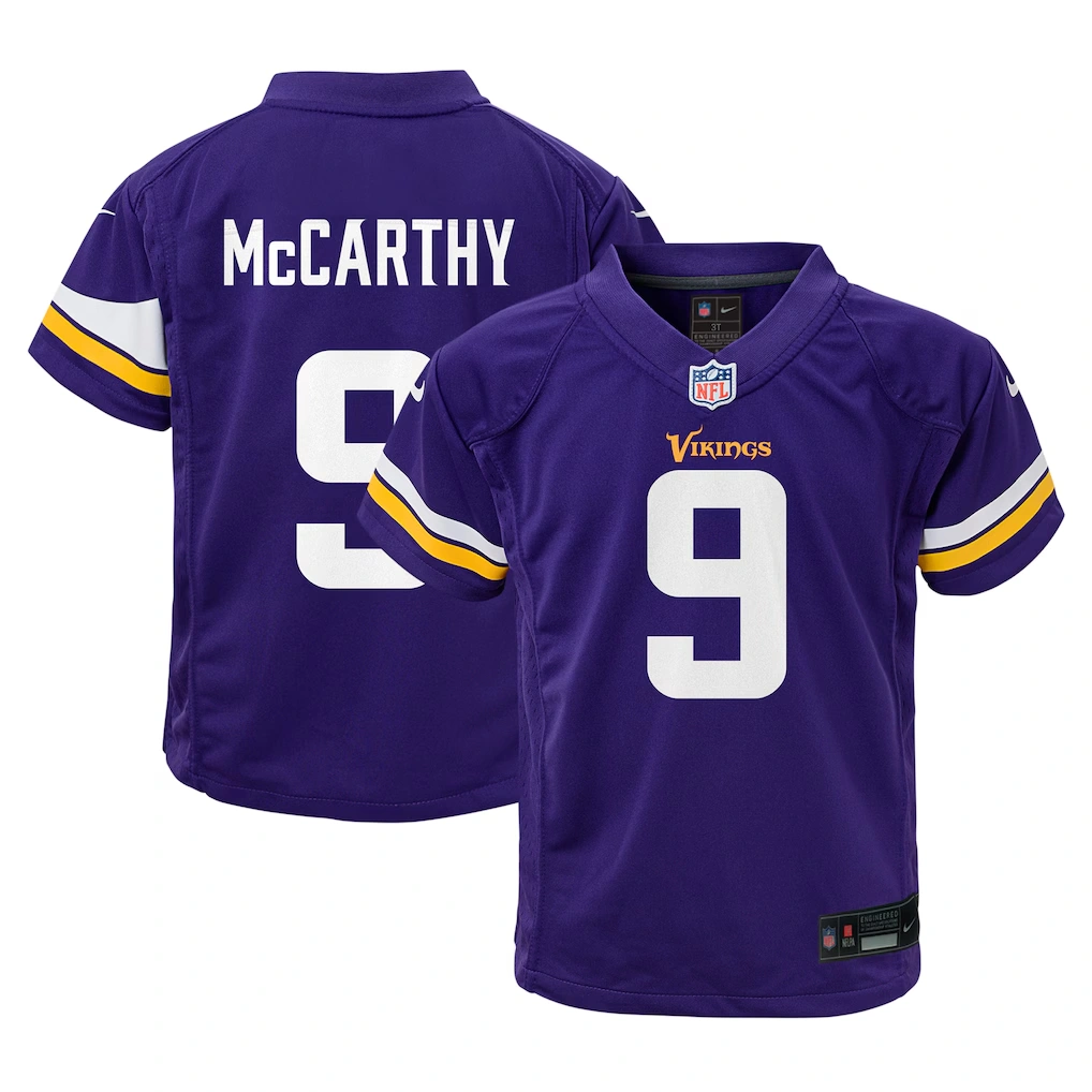 Toddler Minnesota Vikings J.J. McCarthy Nike Purple Game Jersey