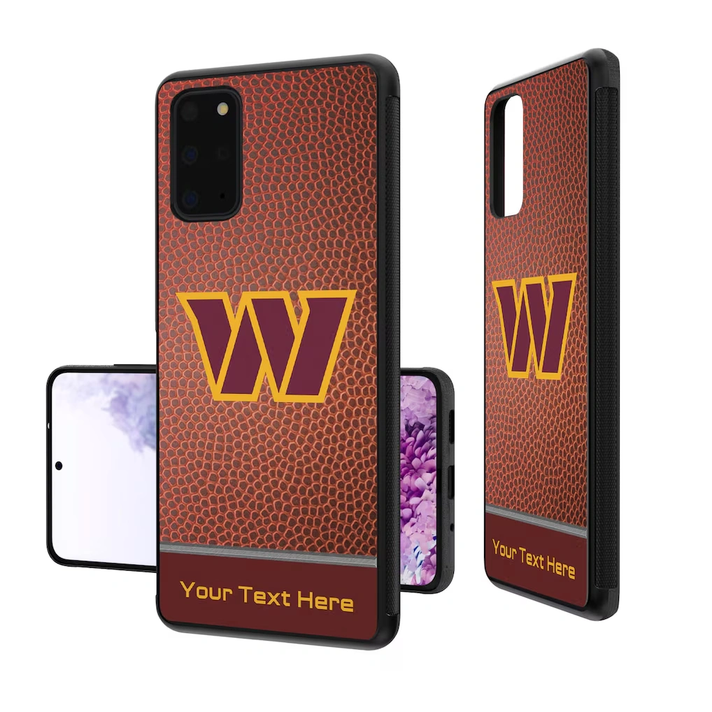 Washington Commanders Personalized Football Design Galaxy Bump Case
