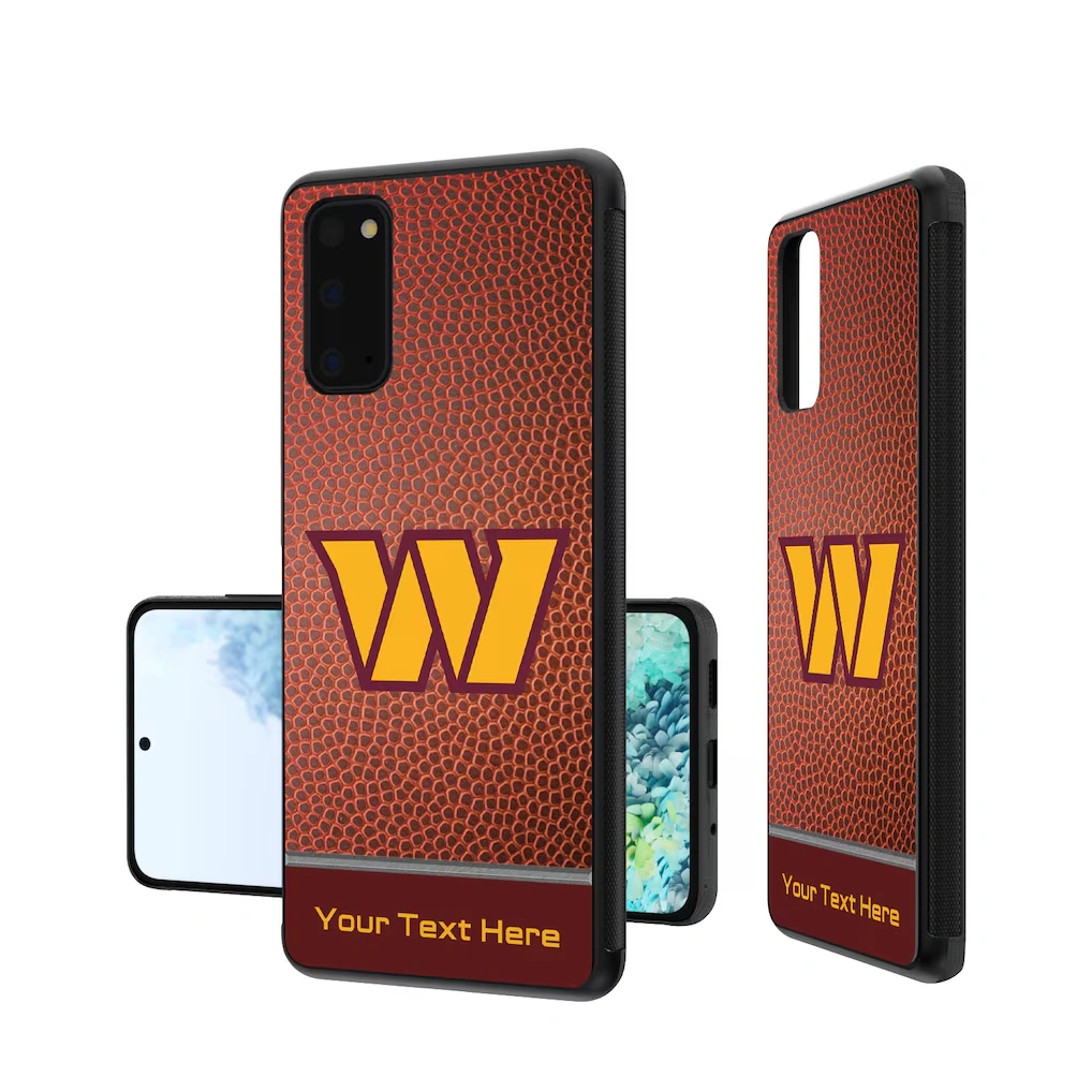 Washington Commanders Personalized Football Design Galaxy Bump Case