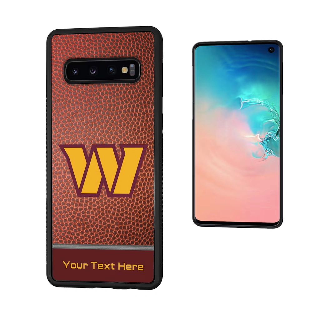 Washington Commanders Personalized Football Design Galaxy Bump Case