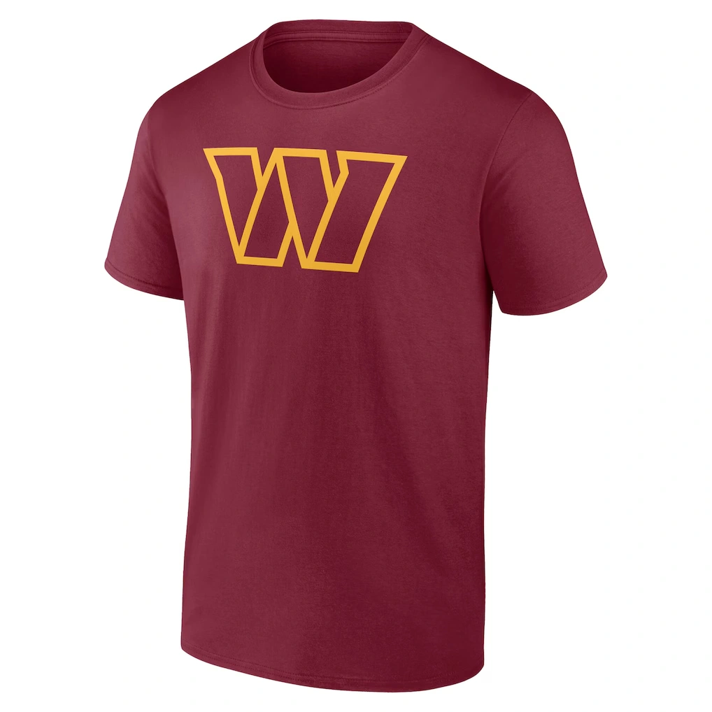 Men's Washington Commanders Burgundy Team Authentic Custom Name & Number T-Shirt