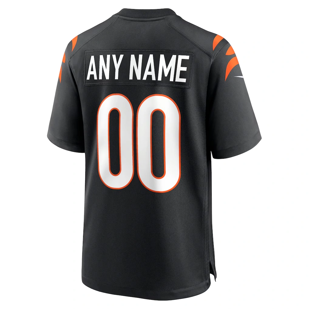Youth Cincinnati Bengals Nike Black Logo Game Custom Jersey 3 Youth Cincinnati Bengals Nike Black Logo Game Custom Jersey