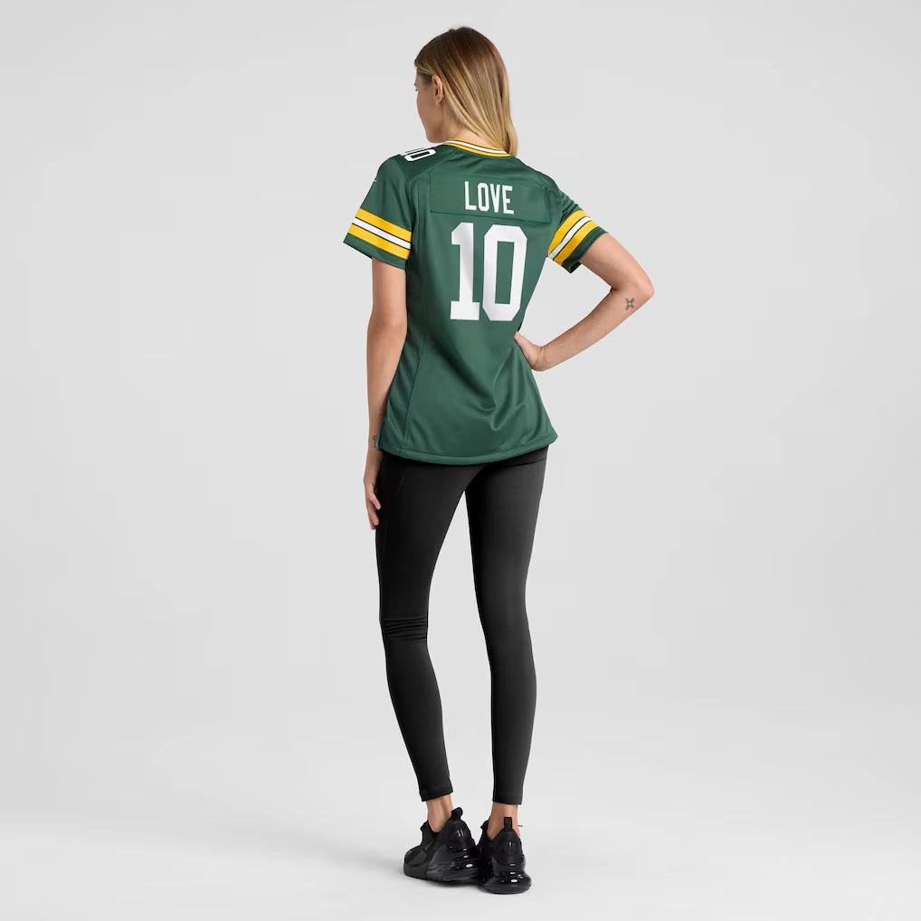 Women's Green Bay Packers Jordan Love Nike Green Game Jersey