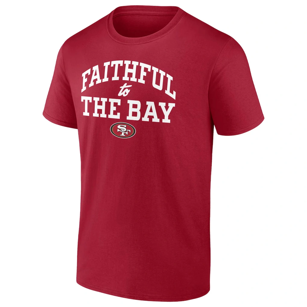 Men's San Francisco 49ers Fanatics Scarlet Faithful to the Bay T-Shirt