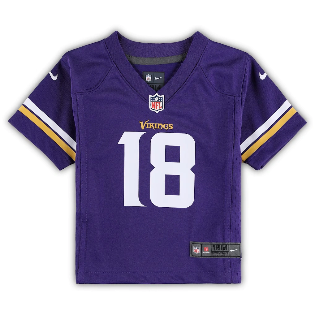 Infant Minnesota Vikings Justin Jefferson Nike Purple Team Player Game Jersey