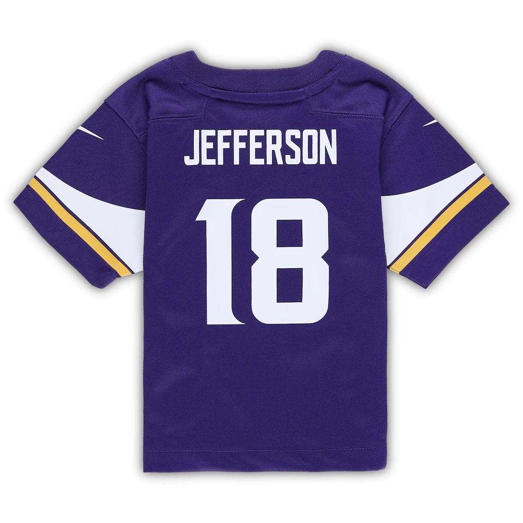 Infant Minnesota Vikings Justin Jefferson Nike Purple Team Player Game Jersey