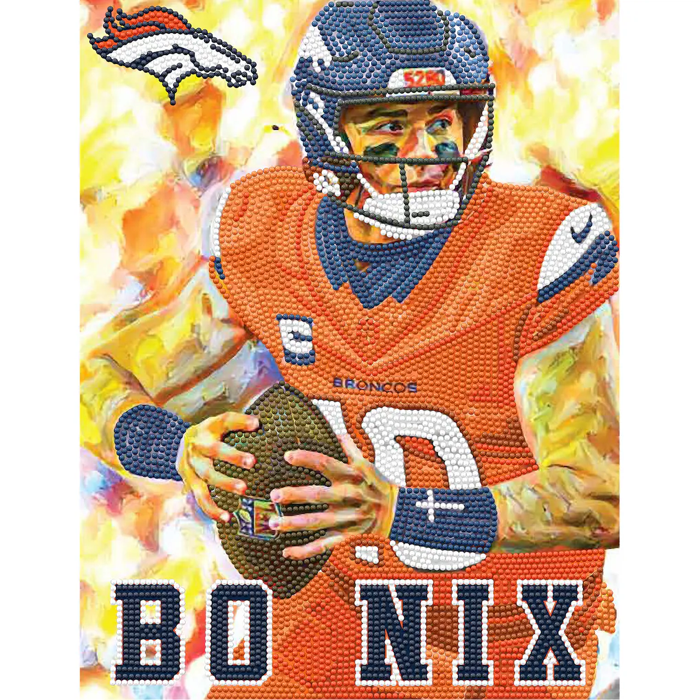 Denver Broncos Bo Nix Diamond Painting Craft Kit